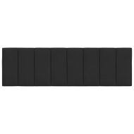 Мека табла за легло Hanko, черна, 160 см, кадифе