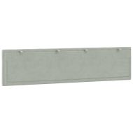 Мека табла за легло Hanko, светлосива, 200 см, кадифе