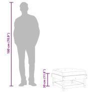 Градинска табуретка с възглавница, дугласко дърво масив