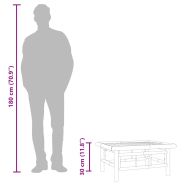 Градинска маса 65x55x30 см бамбук