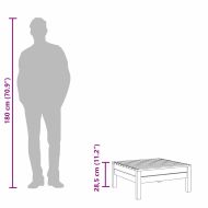 Градинска табуретка, борово дърво масив