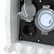 Градински контакт от изкуствен камък с таймер