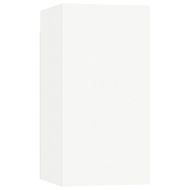 Комплект ТВ шкафове от 4 части, бял, инженерно дърво