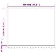 Резервно платнище за тенти, разноцветни ивици, 4x3 м