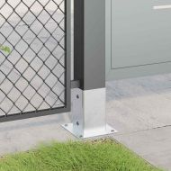 Основи за стълбове квадрат 12 бр 91x91 мм поцинкована стомана