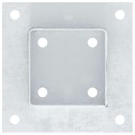 Основи за стълбове квадрат 12 бр 91x91 мм поцинкована стомана