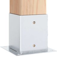 Основи за стълбове квадрат 12 бр 101x101 мм поцинкована стомана