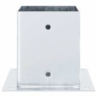 Основи за стълбове квадрат 12 бр 101x101 мм поцинкована стомана