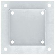 Основи за стълбове квадрат 12 бр 101x101 мм поцинкована стомана