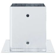 Основи за стълбове квадрат 4 бр 121x121 мм поцинкована стомана