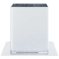 Основи за стълбове квадрат 4 бр 101x101 мм поцинкована стомана