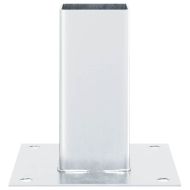 Основи за стълбове квадрат 4 бр 71x71 мм поцинкована стомана