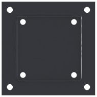 Основи за стълбове квадрат 12 бр прахово боядисана стомана