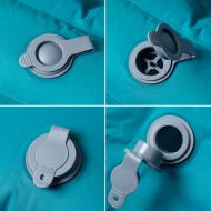 Самонадуваем дюшек за къмпинг с възглавници за 2 души син