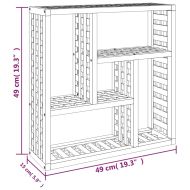 Стенен рафт 49x15x49 см орехово дърво масив