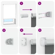 Затъмняваща ролетна щора 104,4x175 см, ширина на плата 100 см, морска