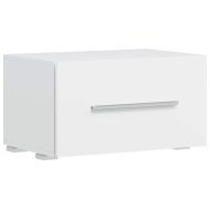 ТВ комплект шкафове, 5 части, с LED осветление, бял