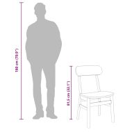 трапезни столове 2 бр. масивна дървесина гума