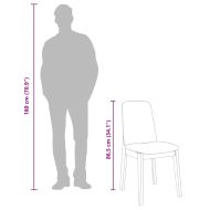 Трапезни столове с възглавници 2 бр Бяла масивна дървесина гума