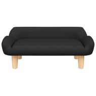 Кучешко легло черно 70x40x24 см текстил