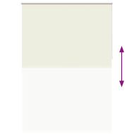 Затъмняваща ролетна щора 144,4x230 см, ширина на плата 140 см, почти бяла