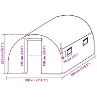 Резервно покривало за парник (9 м²), 3x3x2 м, прозрачно