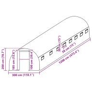 Резервно покривало за парник (36 м²), 3x12x2 м, прозрачно
