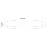 Плот за маса Ø 50x2,5 см кръгъл масивна регенерирана дървесина