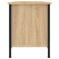 ТВ шкаф, бетонно сиво, 102x35x45 см, инженерно дърво