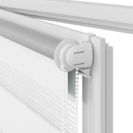 Зебра щора 80,9x150 см Ширина на плат 76,7 см бяла