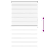 Зебра щора 100,9x175 см Ширина на плат 96,7 см бяла