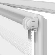 Зебра щора 140,9x175 см Ширина на плат 136,7 см бяла