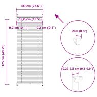 Плисирана щора 60 х 125 см, бяла