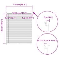 Плисирана щора 110 х 125 см, бяла