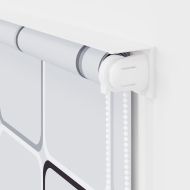 Ролетна щора за баня, 160x240 см, квадрати