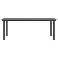 Градински комплект с възглавници 9 части кафяв полиратан стъкло