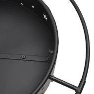 Преносимо огнище с ръжен, 70 см, XXL, стомана