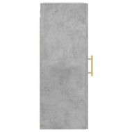 Стенен шкаф бетонно сив 34,5x34x90 см