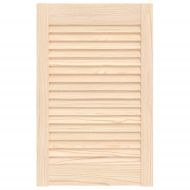Врата за шкаф с решетен дизайн 61,5x39,4 см борово дърво масив