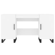 Бюро, бяло, 140x50x75 см, инженерно дърво