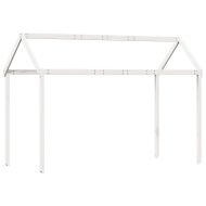 Покрив за детско легло, бял, 207x95,5x159 см, бор масив