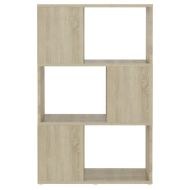 Библиотека, дъб сонома, 60x24x94 см, инженерно дърво