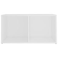 ТВ шкаф, бял, 72x35x36,5 см, инженерно дърво