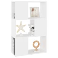 Библиотека, бяла, 60x24x94 см, инженерно дърво