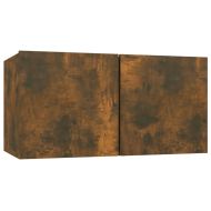 ТB шкафове, 4 бр, опушен дъб, 60x30x30 см, инженерно дърво