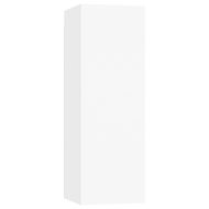 Комплект ТВ шкафове от 6 части, бял, инженерно дърво