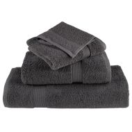 Премиум кърпи за баня SOLUND 4 бр антрацит 70x140 см 600 gsm
