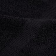 Премиум комплект хавлии от 6 части SOLUND черен 600 gsm