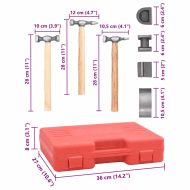 Комплект за ремонт на вдлъбнатини по автомобил, 7 части