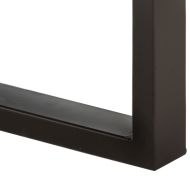 Пейка, 110 см, грубо мангово дърво масив и стомана